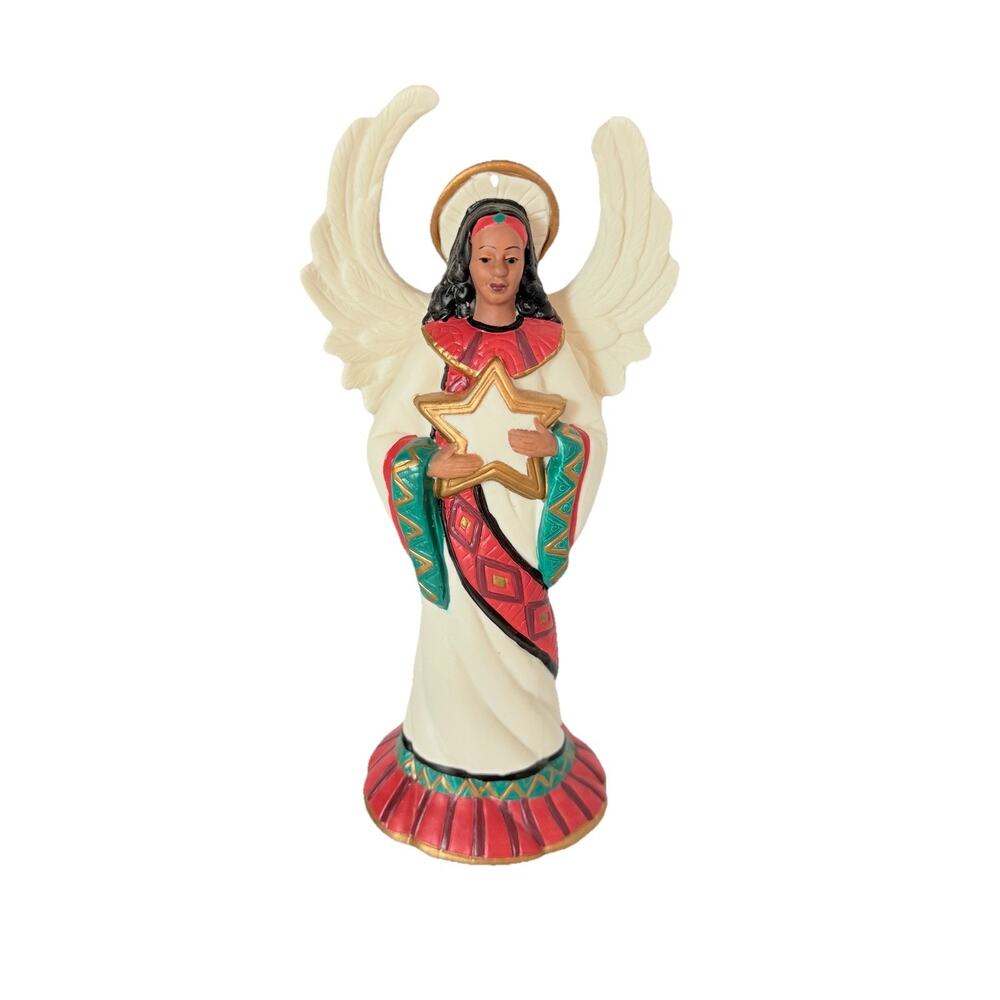 Midwest Cannon Falls Christmas Angel Holding Star African American Candle Holder